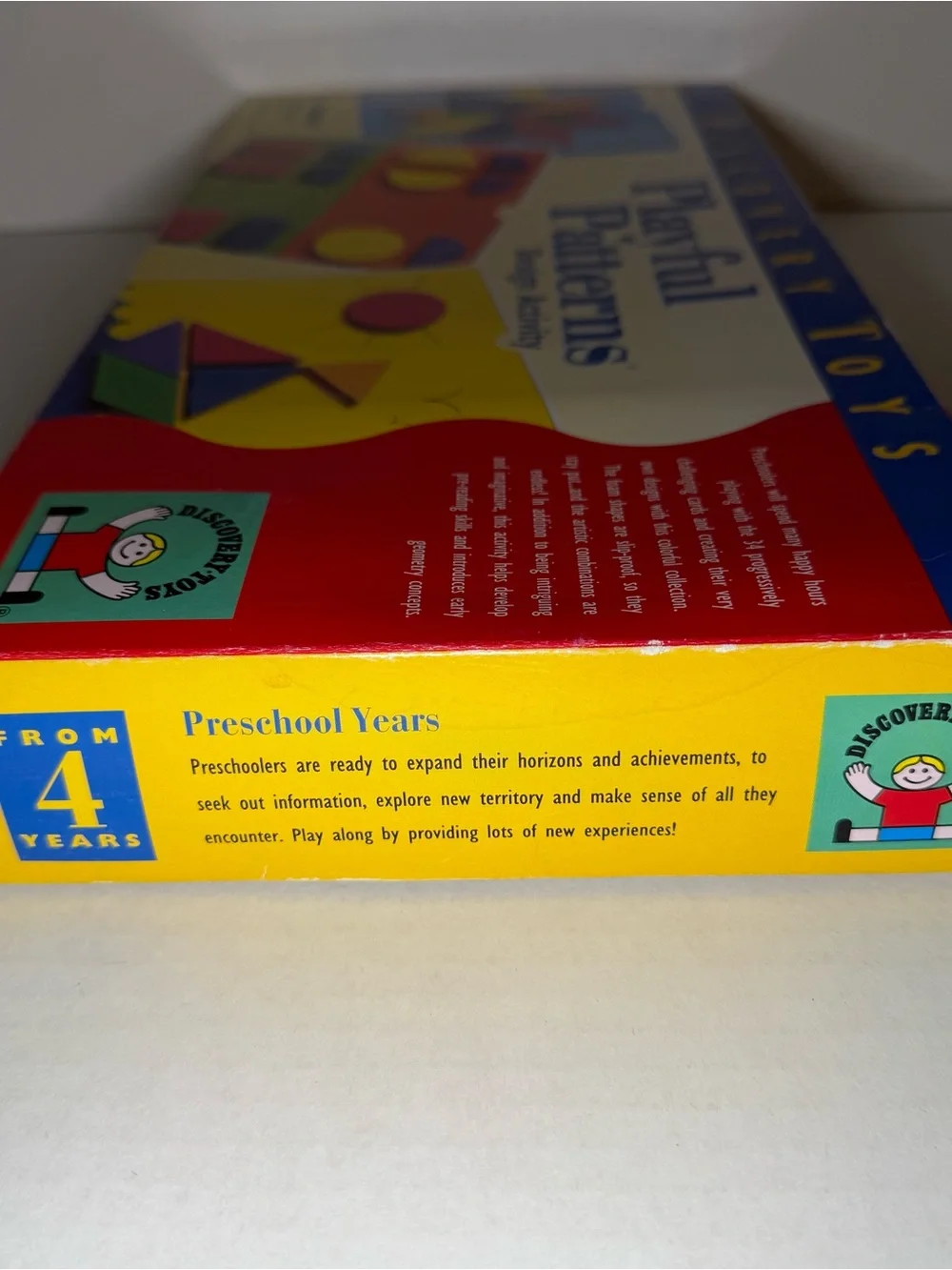 Vintage 90s Discovery Toys Playful Patterns Geometric Blocks Playset
